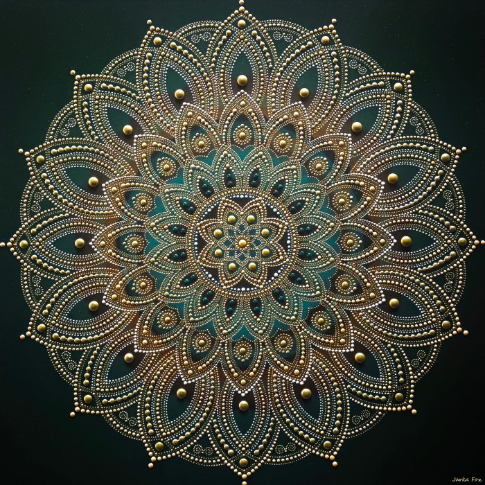 MAGICKÁ MANDALA na mieru tvorená do spálne