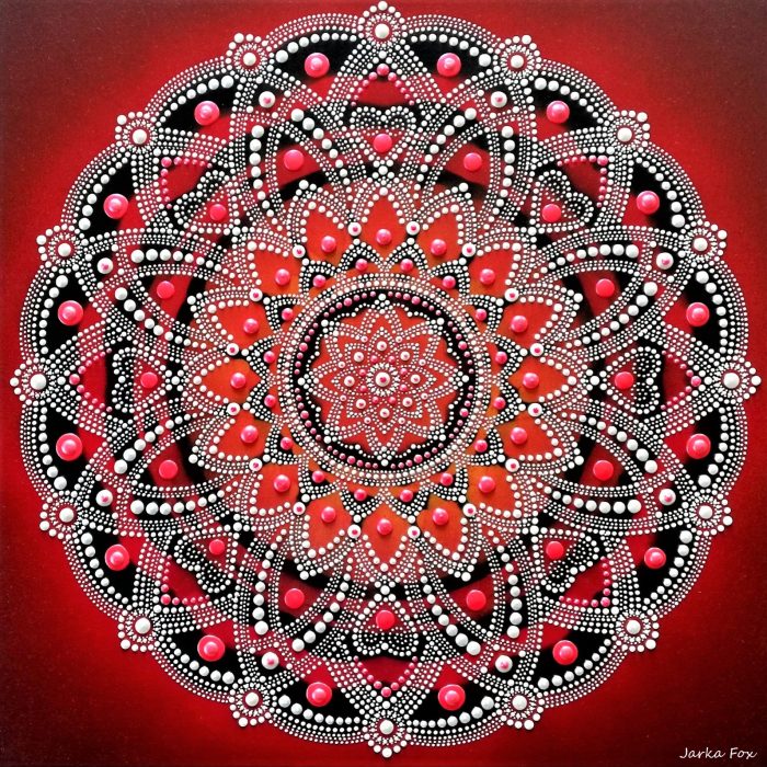 MANDALA LÁSKY, POZITÍVNEJ ENERGIE a RADOSTI zo ŽIVOTA, energetický obraz tvorený na "mieru" do vybraného priestoru domova