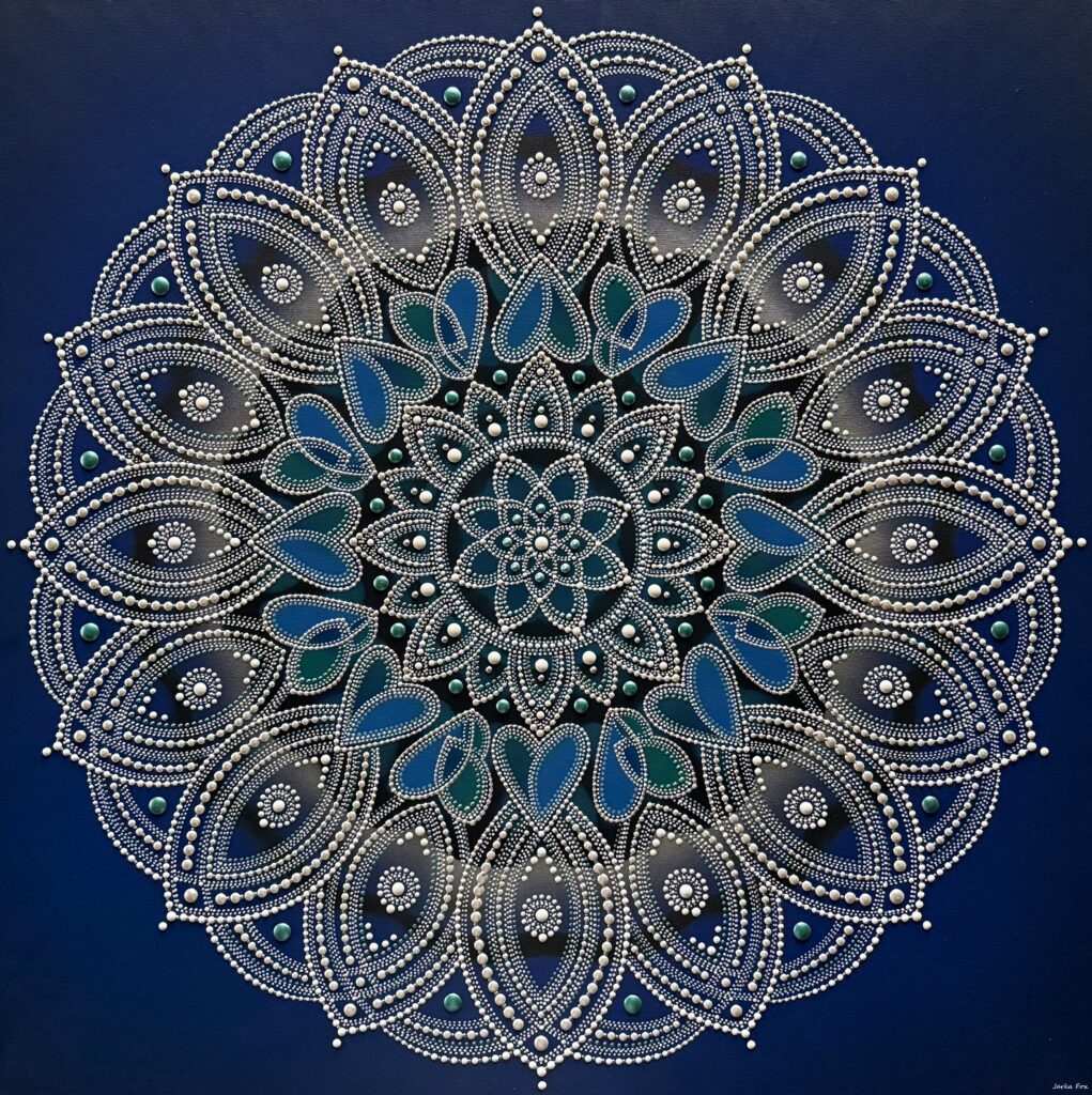MAGICKÁ MANDALA tvorená na "mieru" do obývacieho priestoru, harmonizačný energetický obraz
