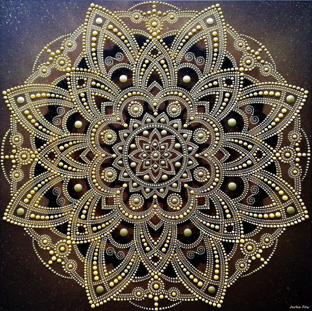 MANDALA DOKONALEJ HARMÓNIE tvorená do priestorov masážneho salónu 