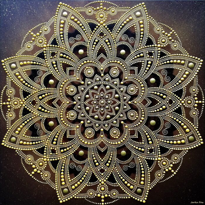 MANDALA DOKONALEJ HARMÓNIE tvorená do priestorov masážneho salónu 