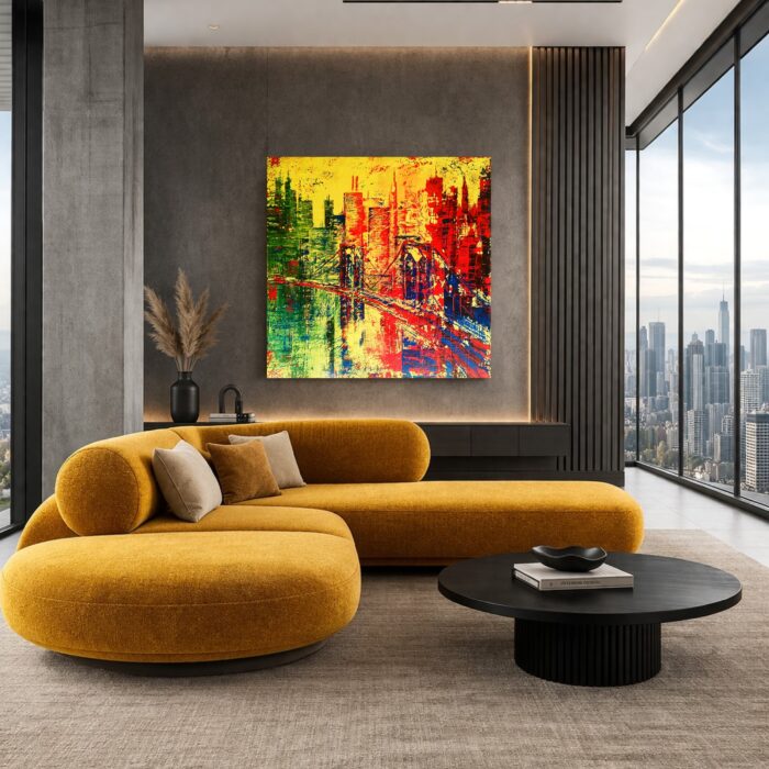 JUST CROSS THAT BRIDGE 130x130cm
Most pred tebou tu nie je náhodou — vedie ťa presne tam, kam máš ísť.
Na druhej strane už existuje všetko, po čom túžiš… stačí sa odvážiť a vykročiť.